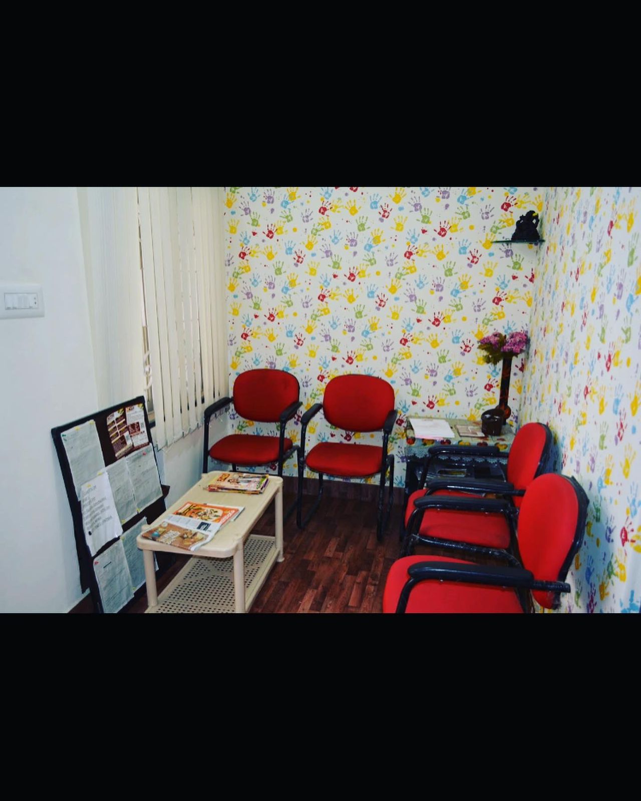 Patient waiting area at Dr. Bhat's homeopathy clinic in Bengaluru